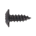 Sealey Self-Tapping Pozi Flanged Head Screw 3.5 x 10mm, Black - Pack of 100