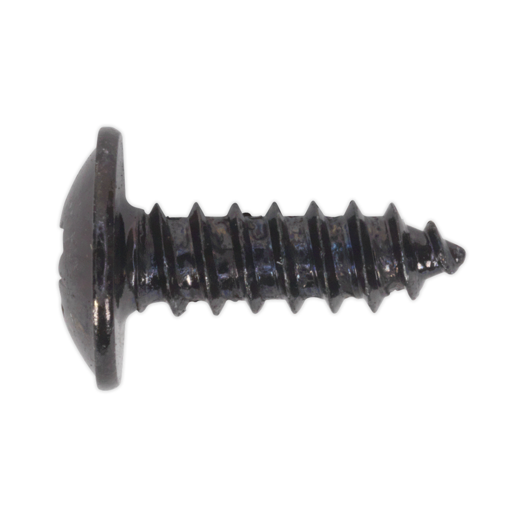 Sealey Self-Tapping Pozi Flanged Head Screw 4.2 x 13mm, Black - Pack of 100