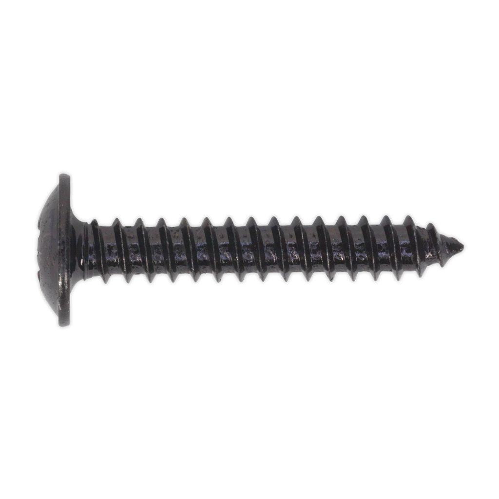 Self-Tapping Pozi Flanged Head Screw 4.2 x 25mm, Black - Pack of 100