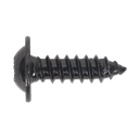 Sealey Self-Tapping Pozi Flanged Head Screw 4.8 x 16mm, Black - Pack of 100