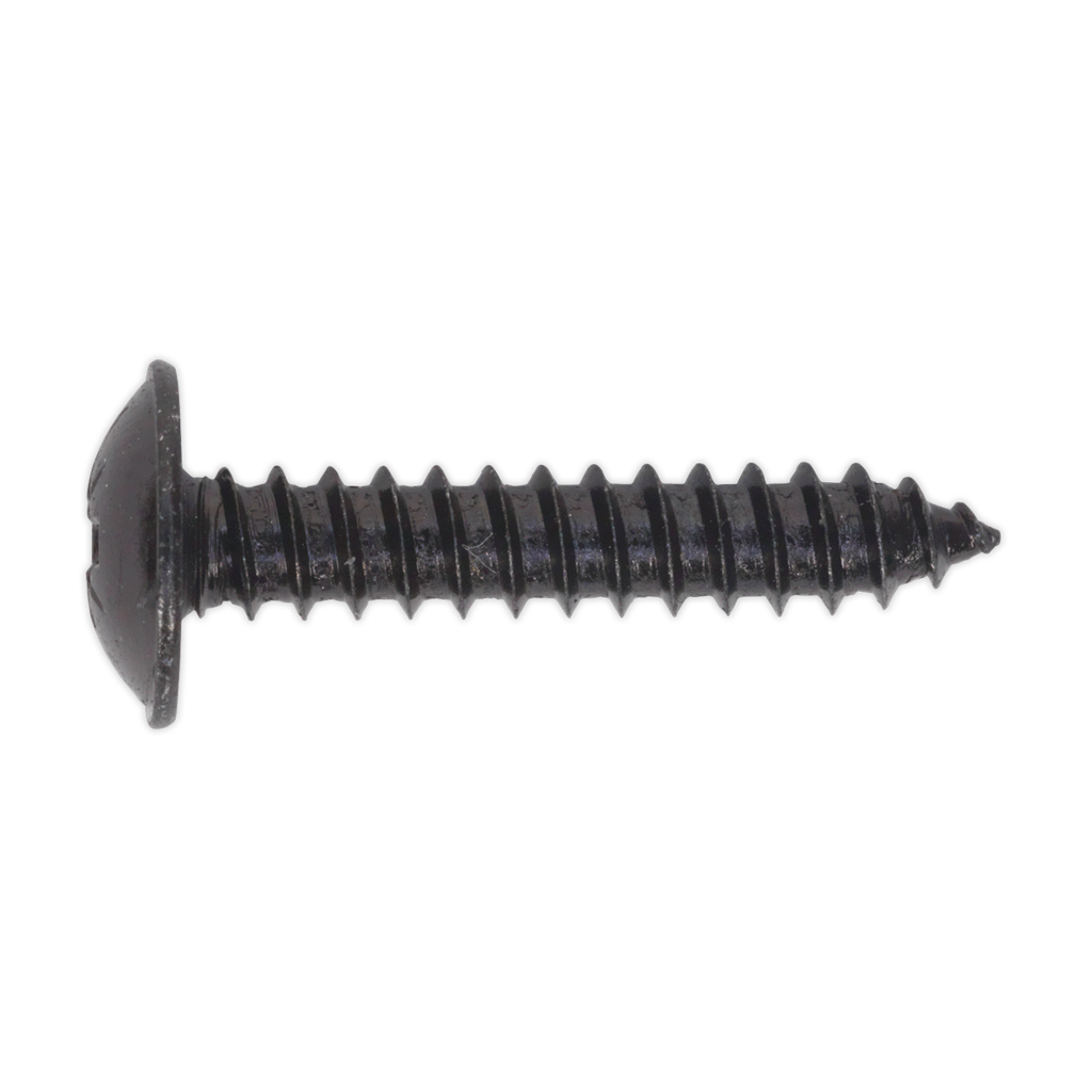 Self-Tapping Pozi Flanged Head Screw 4.8 x 25mm, Black - Pack of 100