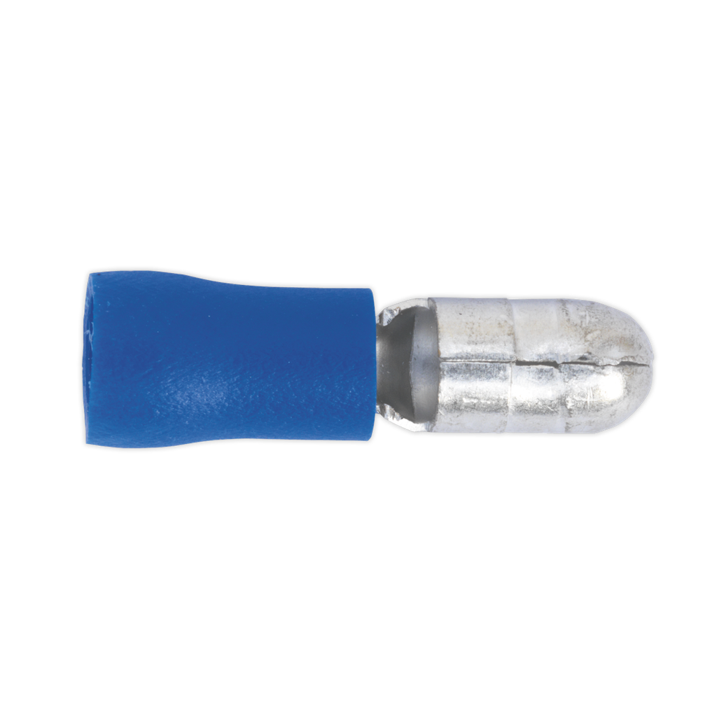 Male Bullet Terminal 5mm, Blue - Pack of 100