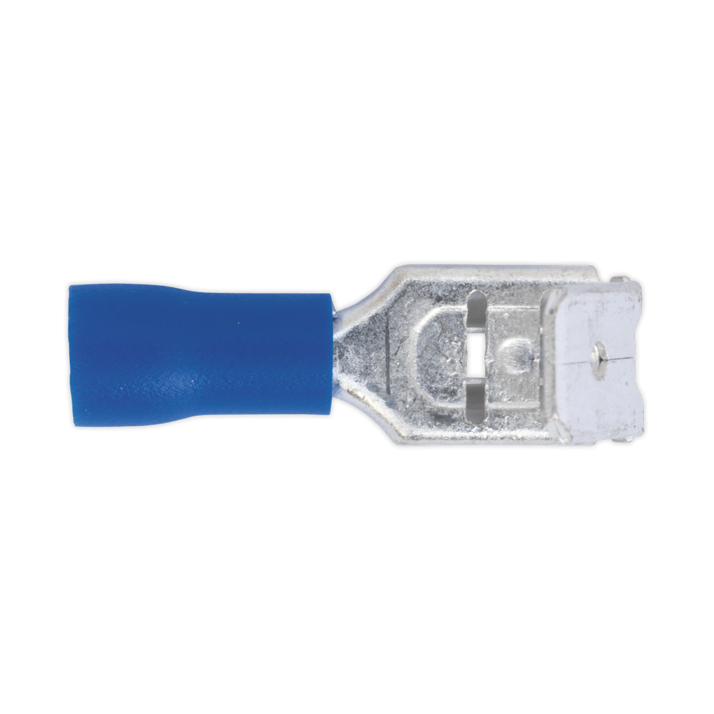 Sealey Piggy-Back Terminal 6.3mm, Blue - Pack of 100