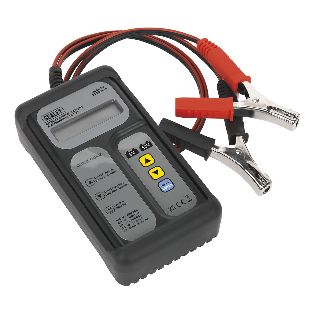 Sealey Digital Battery & Alternator Tester 6/12/24V