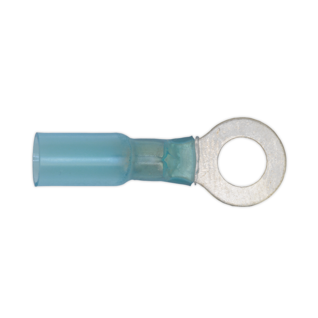 Sealey Heat Shrink Ring Terminal 8.4mm, Blue - Pack of 25
