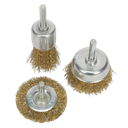 Sealey Crimped Wire Brush Set 3pc
