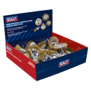 Sealey Crimped Wire Brushes Assorted Sizes - Display Box of 40