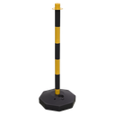 Post with Base - Black/Yellow