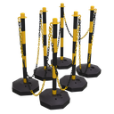 Sealey Post & Chain Kit 25m - Black/Yellow