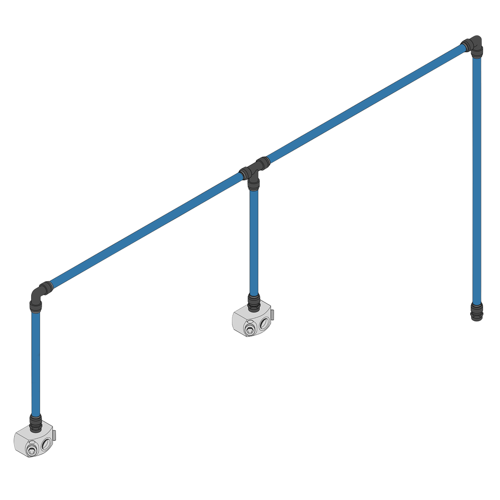 Sealey Speedfit® 12m 2-Drop Air Supply System Kit