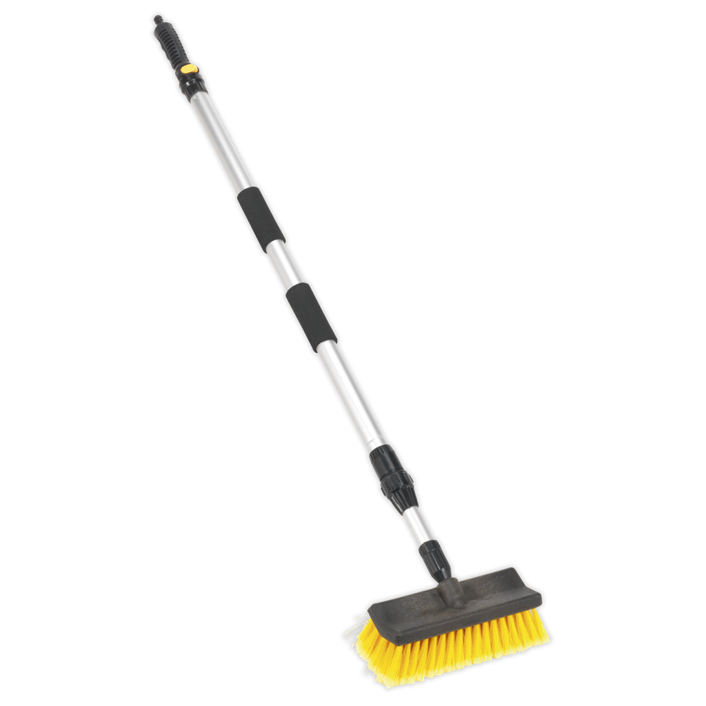 Sealey Large Angled Flo-Thru Brush with 1.7m Telescopic Handle