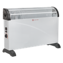 Sealey Convector Heater with 3 Heat Settings Thermostat & Turbo Fan 2000W