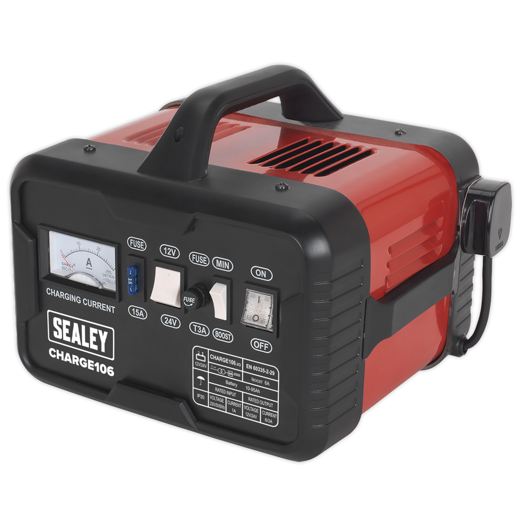 Sealey 12/24V Battery Charger 8A 230V