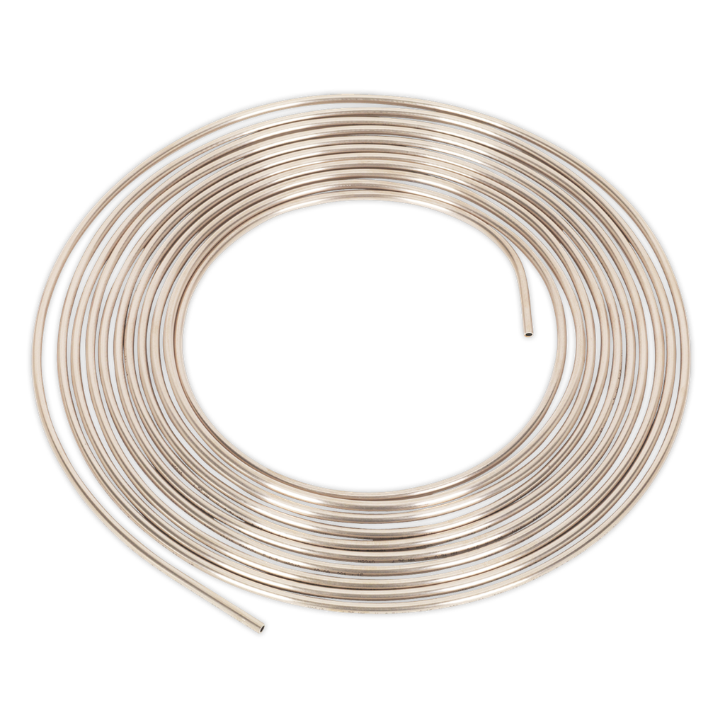 Sealey Brake Pipe Seamless Tube Cupro-Nickel 22 Gauge 3/16" x 25ft - BS EN 12449 CW024A