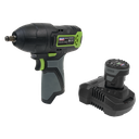 Sealey SV10.8 Series 3/8"Sq Drive Cordless Impact Wrench Kit 10.8V 2Ah
