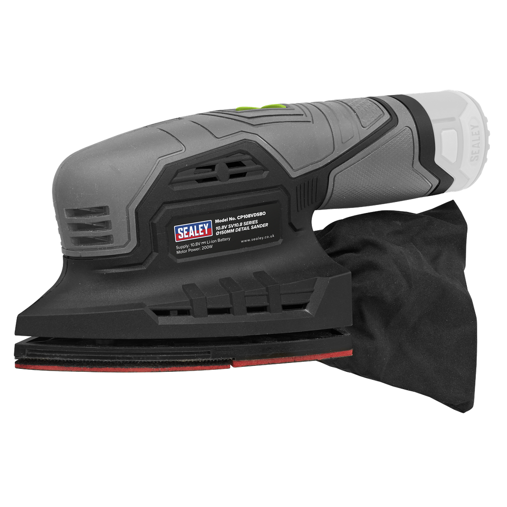 Sealey SV10.8 Series 150mm Cordless Detail Sander 10.8V - Body O