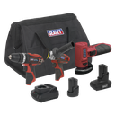 3 x SV12 Series Cordless Power Tool Kit 12V - 2 Batteries