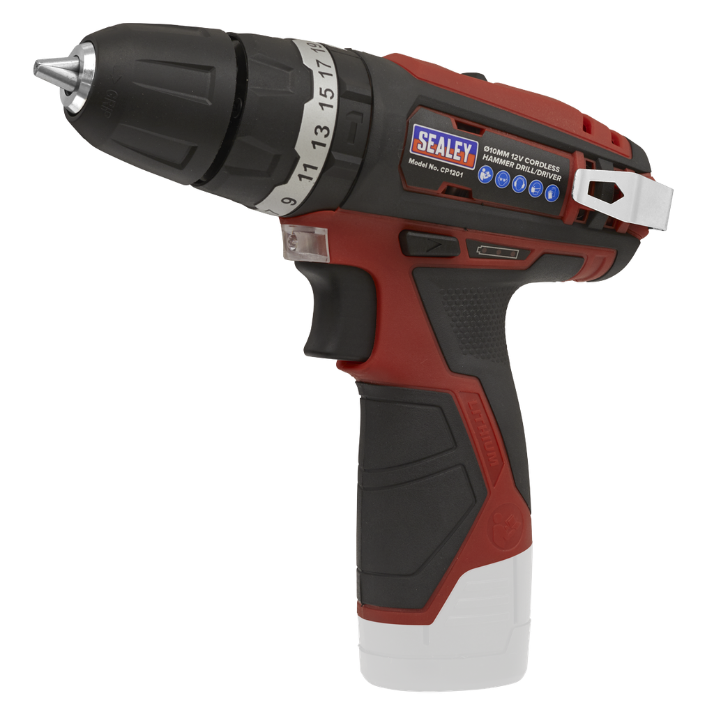 Sealey SV12 Series 10mm Cordless Combi Drill 12V - Body Only