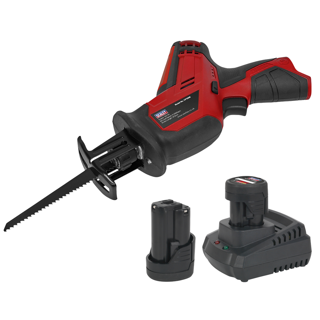 SV12 Series Cordless Reciprocating Saw Kit 12V 2Ah - 2 Batteries