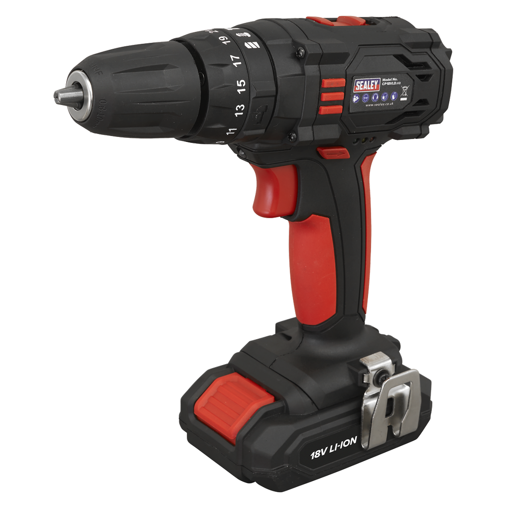 Sealey 10mm Cordless Combi Drill 18V