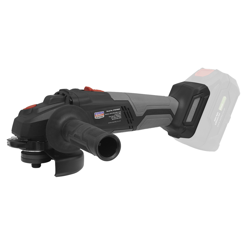 Premier SV20 Series 115mm Brushless Cordless Angle Grinder 20V - Body Only