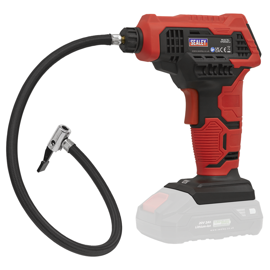 Sealey SV20 Series Cordless Tyre Inflator 20V - Body Only