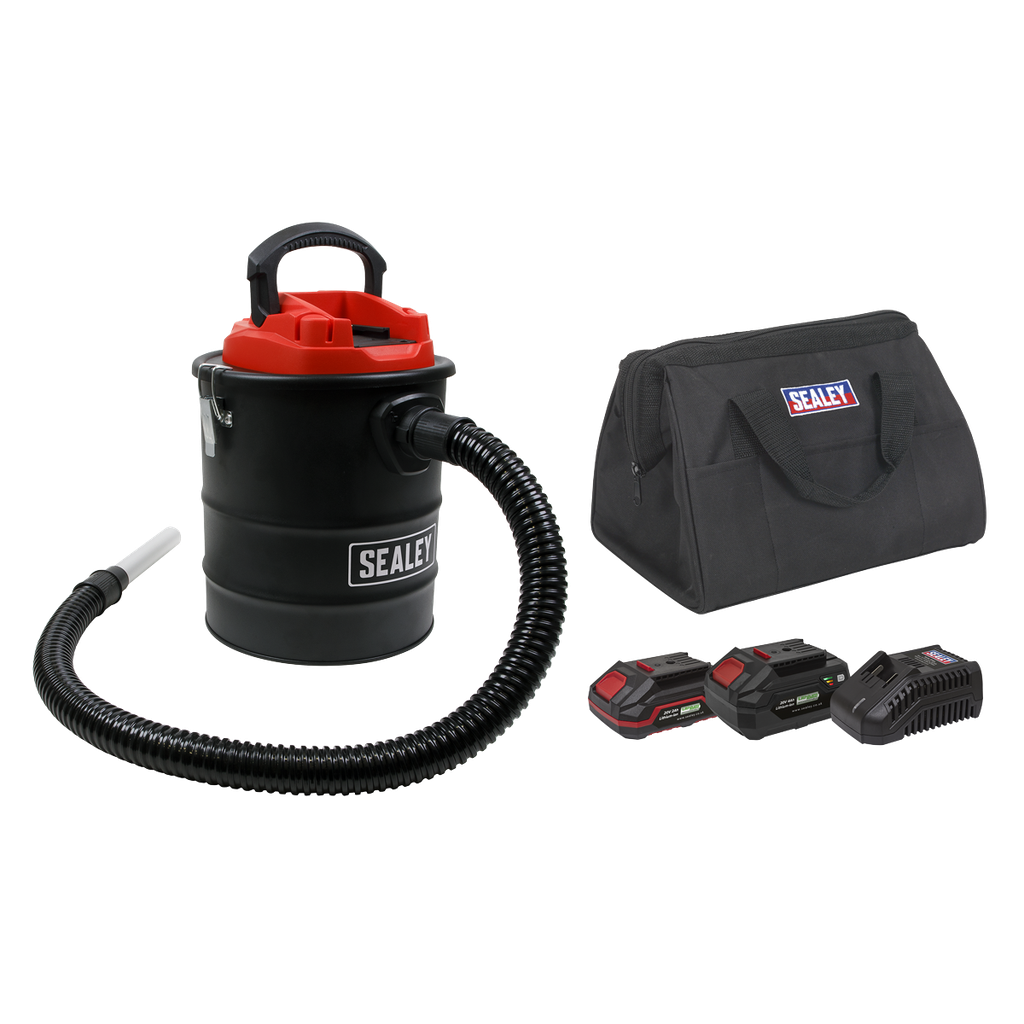 SV20 Series 15L Cordless Handheld Ash Vacuum Cleaner Kit 20V Kit - 2 Batteries