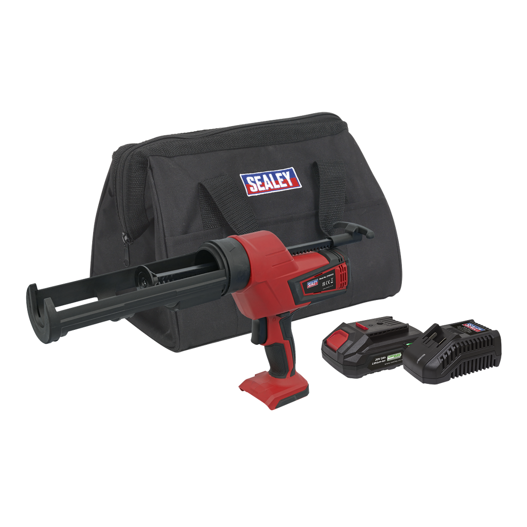 Sealey SV20 Series 310ml Cordless Caulking Gun Kit 20V 2Ah
