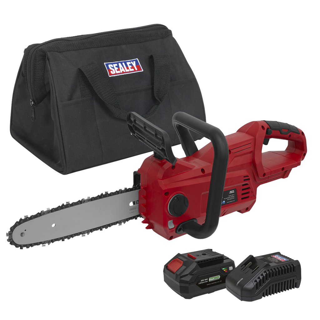 Sealey Cordless Chainsaw 25cm 20V 4Ah SV20 Series Kit