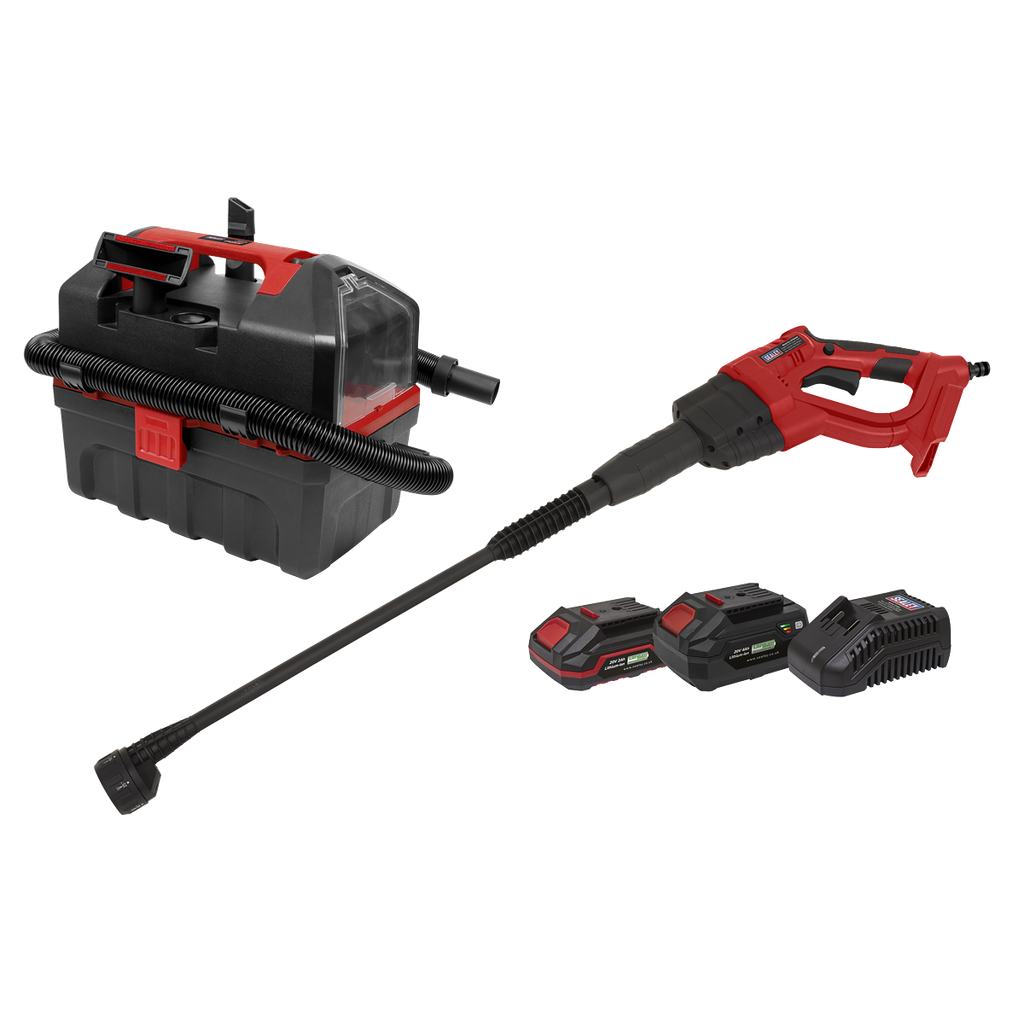 Sealey 2 x SV20 Series Cordless Car Cleaning Combo Kit 20V - 2 Batteries