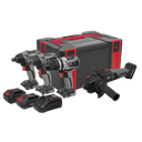 Premier 4 x SV20 Series Cordless Brushless Power Tool Kit 20V - 2 Batteries