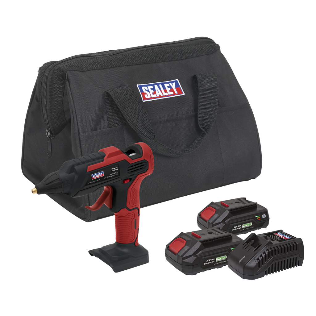 SV20 Series Cordless Glue Gun Kit 20V 2Ah - 2 Batteries