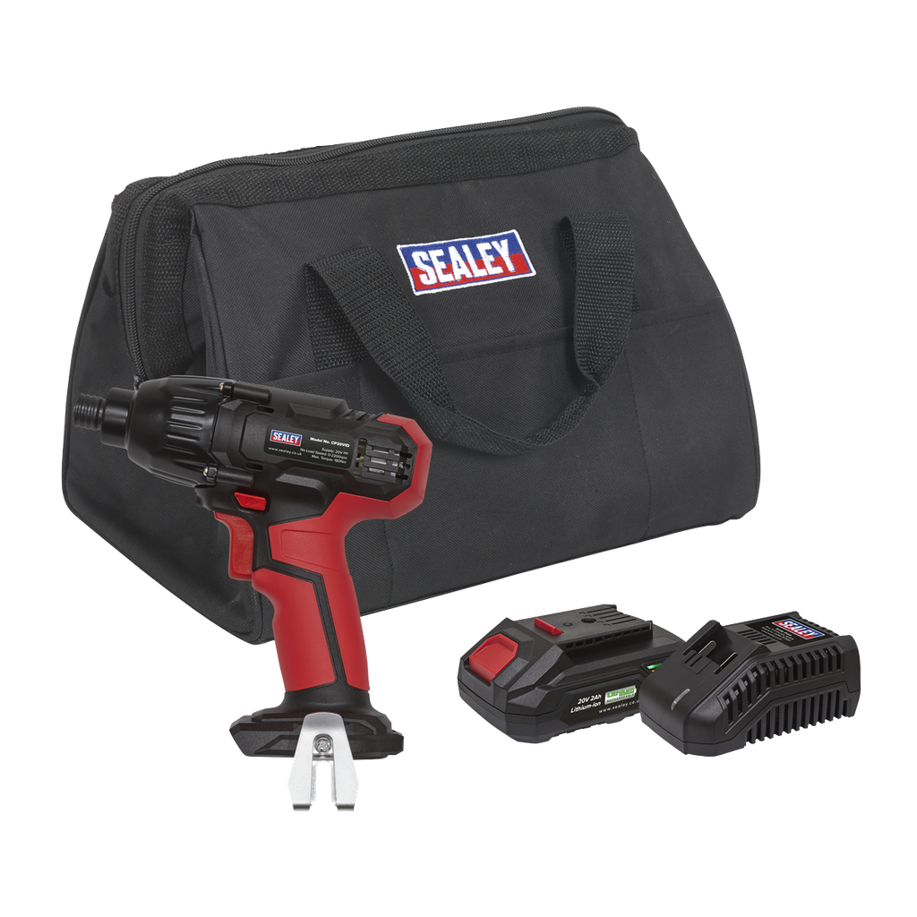 Sealey SV20 Series 1/4"Hex Drive Cordless Impact Driver 20V 2Ah