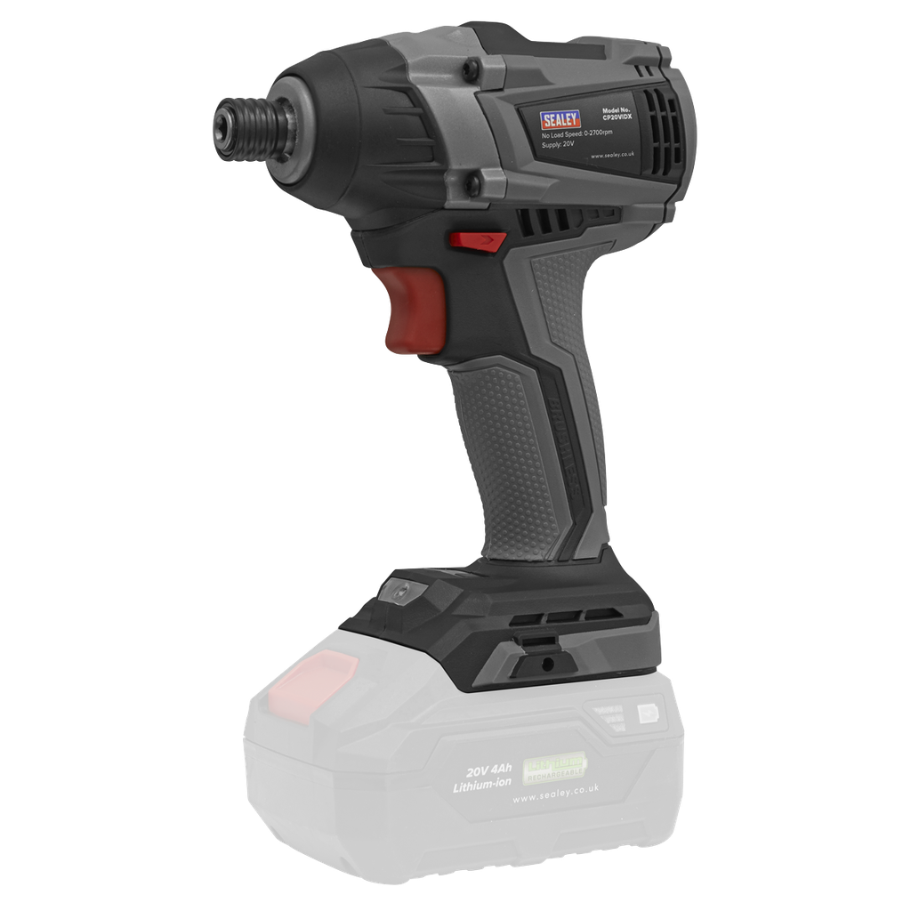 Sealey Premier SV20 Series 1/4"Hex Brushless Cordless Impact Dri