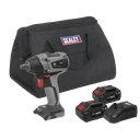 Premier SV20 Series 1/2"Sq Drive Brushless Cordless Impact Wrench Kit 20V 4Ah - 2 Batteries