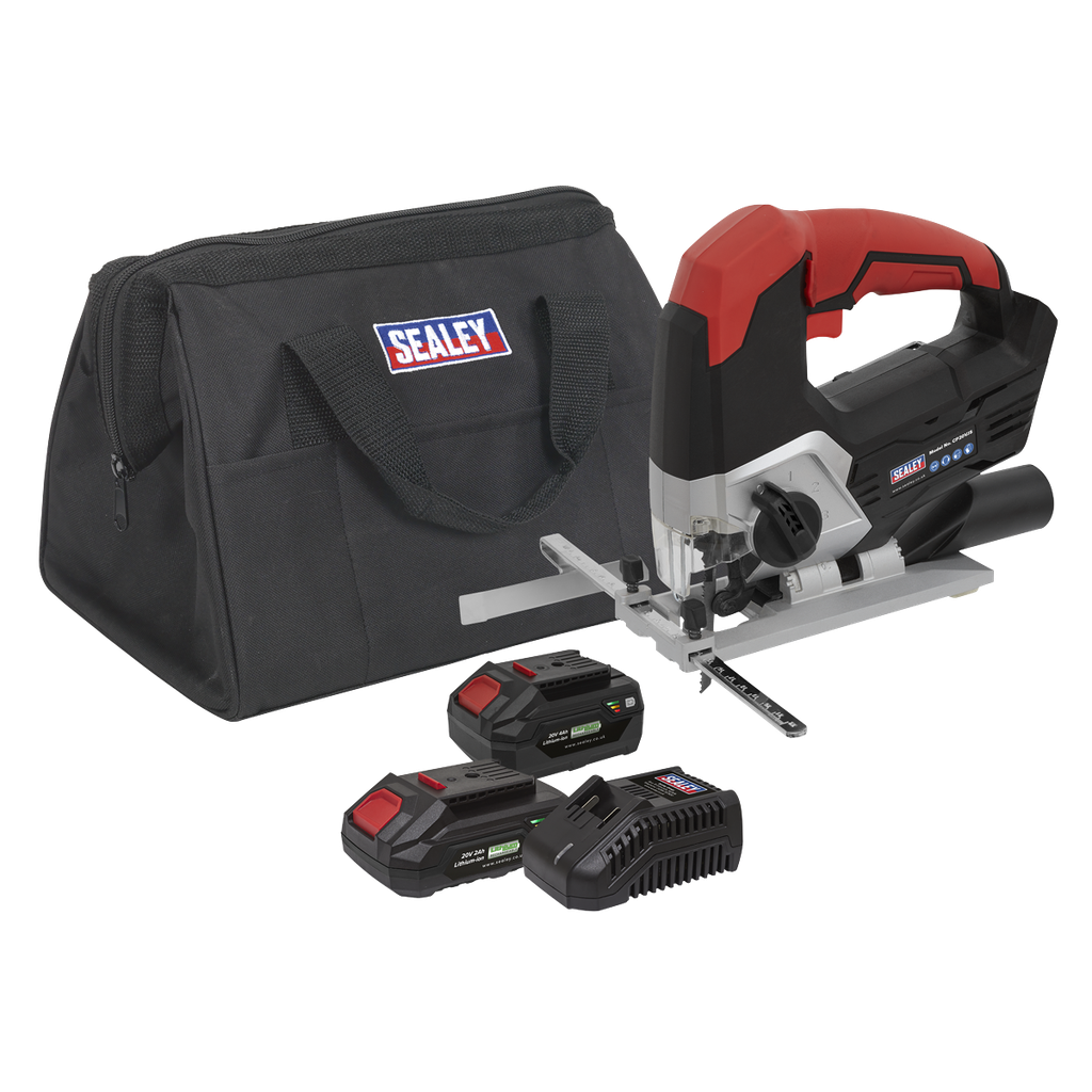 Sealey SV20 Series Cordless Jigsaw Kit 20V - 2 Batteries