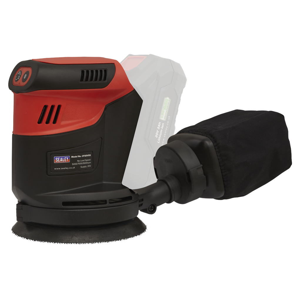 Sealey SV20 Series 125mm Cordless Orbital Palm Sander 20V - Body Only
