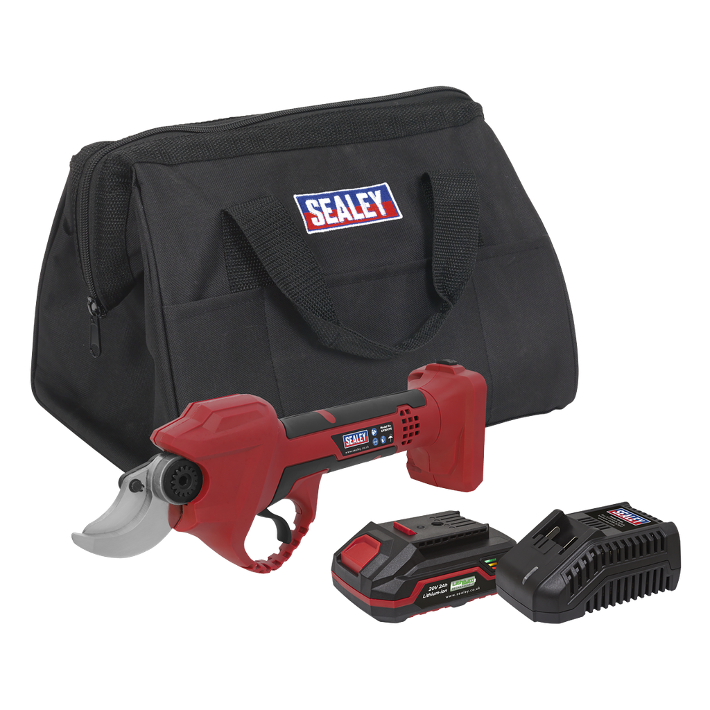 Sealey SV20 Series Cordless Pruning Shears Kit 20V 2Ah