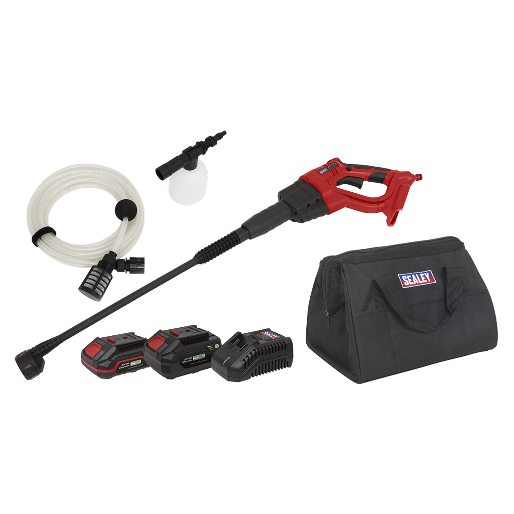 SV20 Series 22Bar Cordless Pressure Washer Kit 20V - 2 Batteries