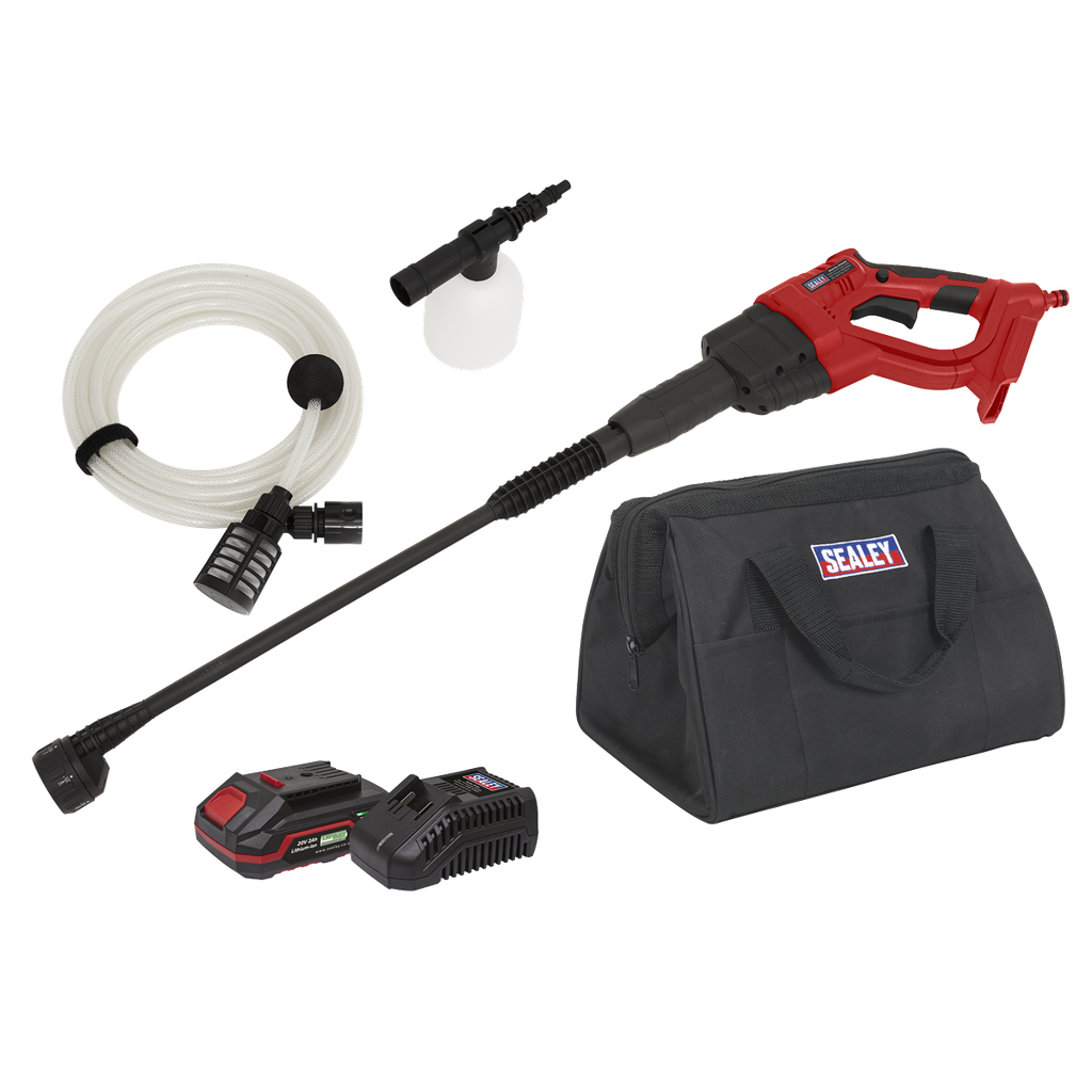 SV20 Series 22Bar Cordless Pressure Washer Kit 20V 2Ah