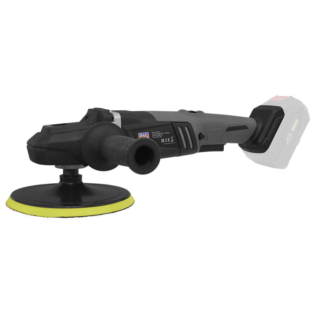 Sealey Premier SV20 Series 180mm Brushless Cordless Rotary Polisher 20V - Body Only