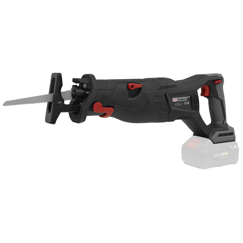 Sealey Premier SV20 Series Brushless Cordless Reciprocating Saw 20V - Body Only