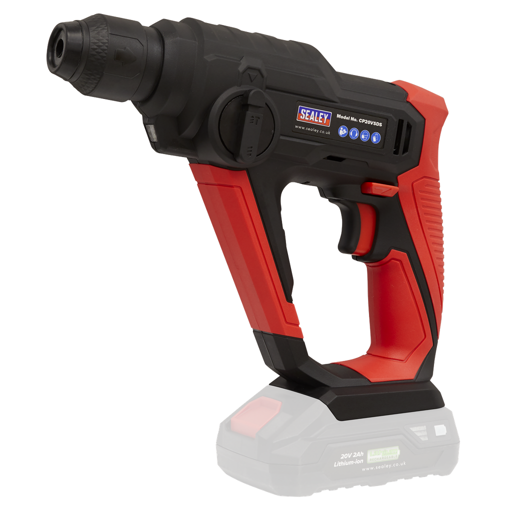 Sealey SV20 Series SDS Plus Cordless Rotary Hammer Drill 20V - B