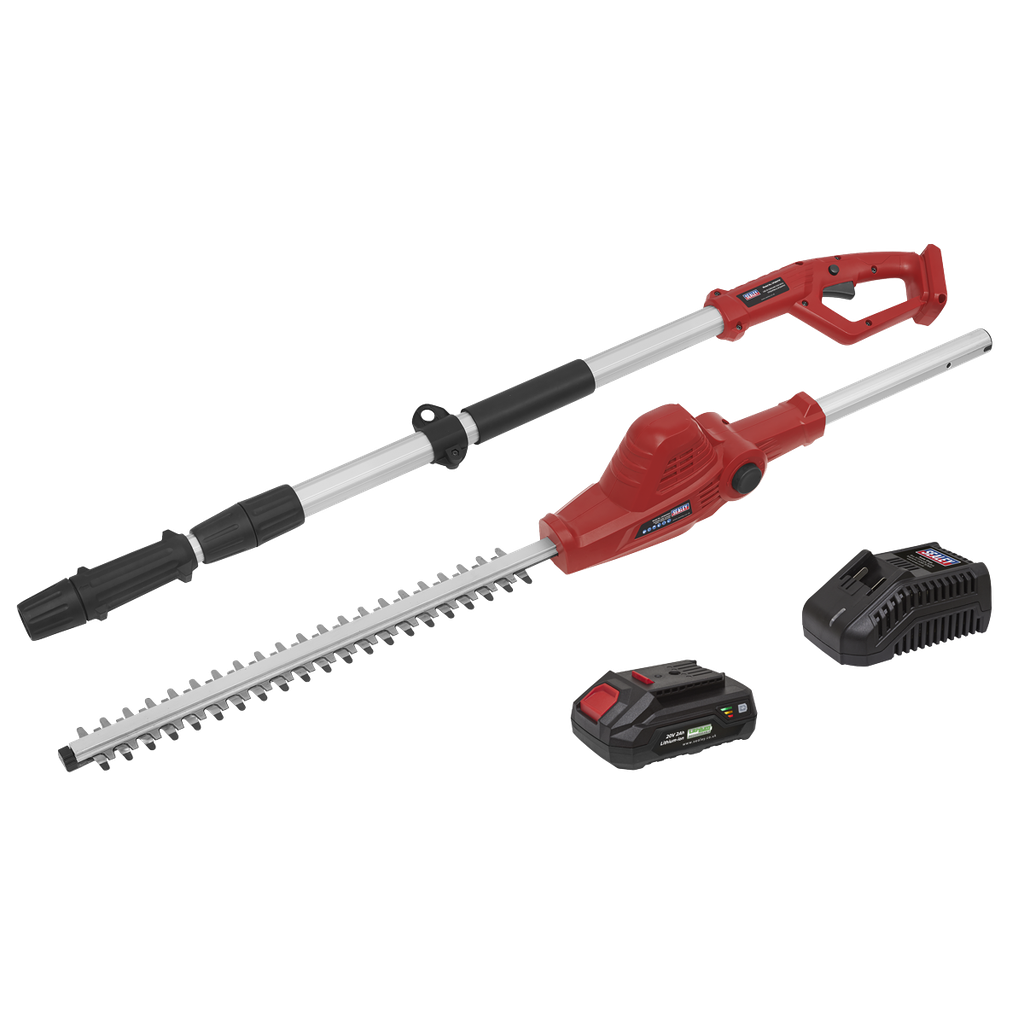 Sealey SV20 Series Cordless Telescopic Hedge Trimmer Kit 20V 2Ah