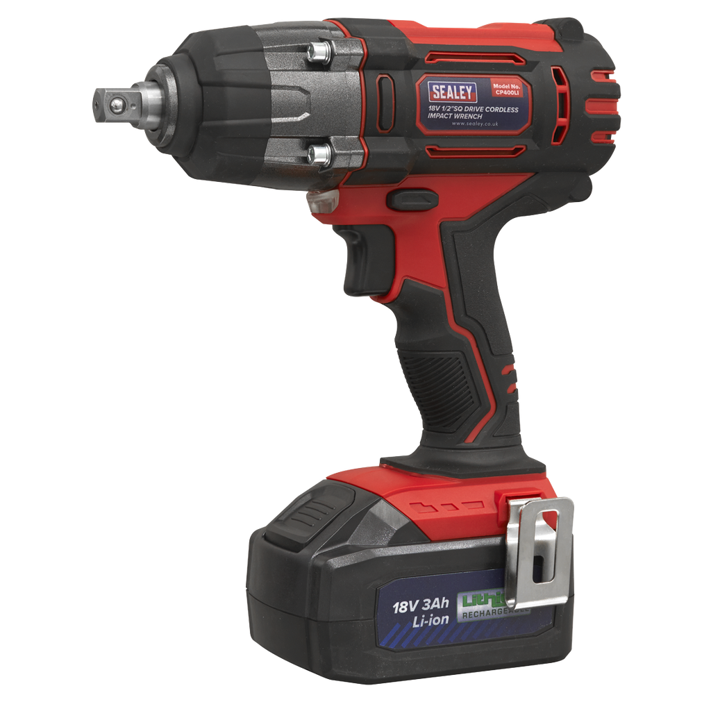Sealey 1/2"Sq Drive Cordless Impact Wrench 18V 3Ah