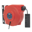 Sealey 10m Retractable Cable Reel System 2 x 230V