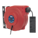 Sealey 15m Retractable Cable Reel System 2 x 230V