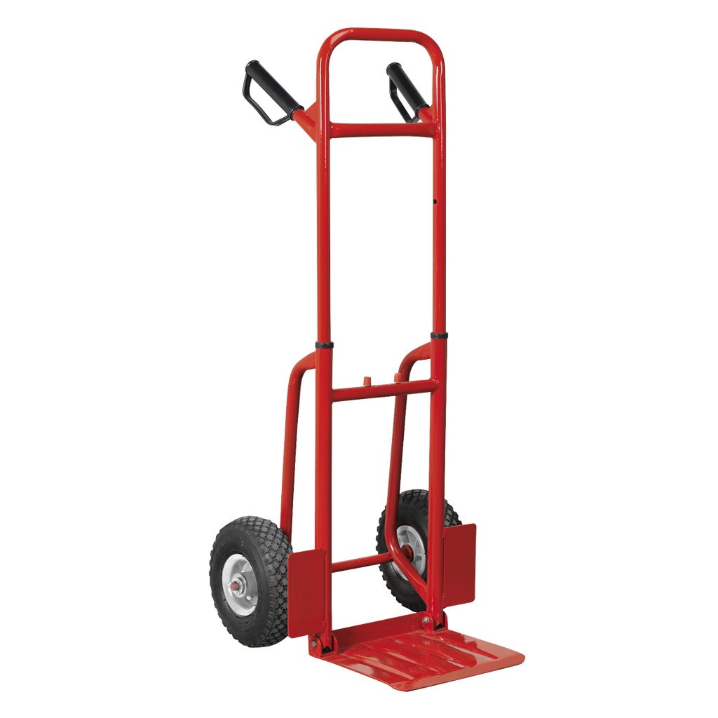 Sealey Folding Sack Truck with Pneumatic Tyres 200kg Capacity