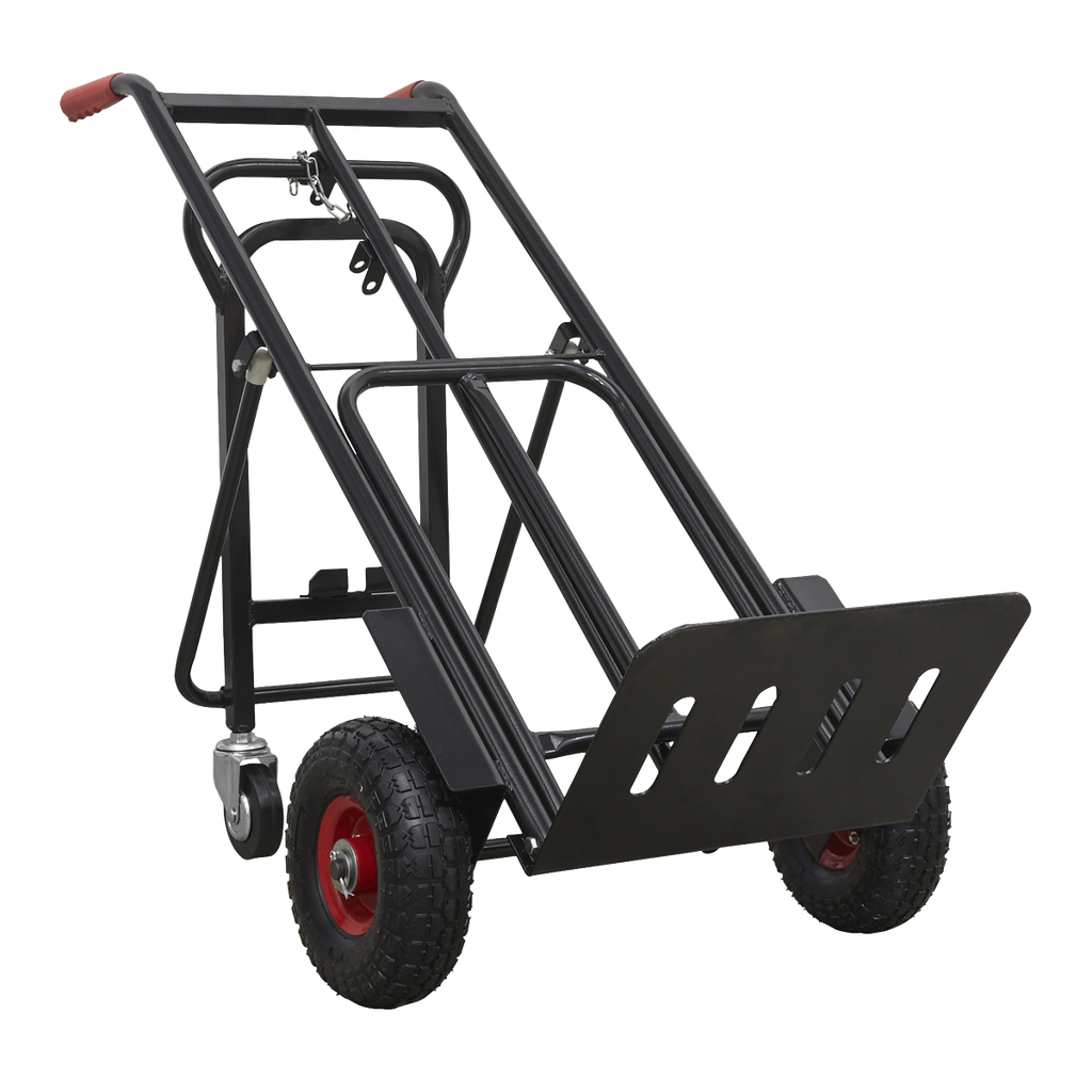 Sealey Premier Heavy-Duty 3-in-1 Sack Truck with PU Tyres 300kg Capacity