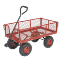 Sealey Platform Truck with Removable Sides & Pneumatic Tyres 200kg Capacity